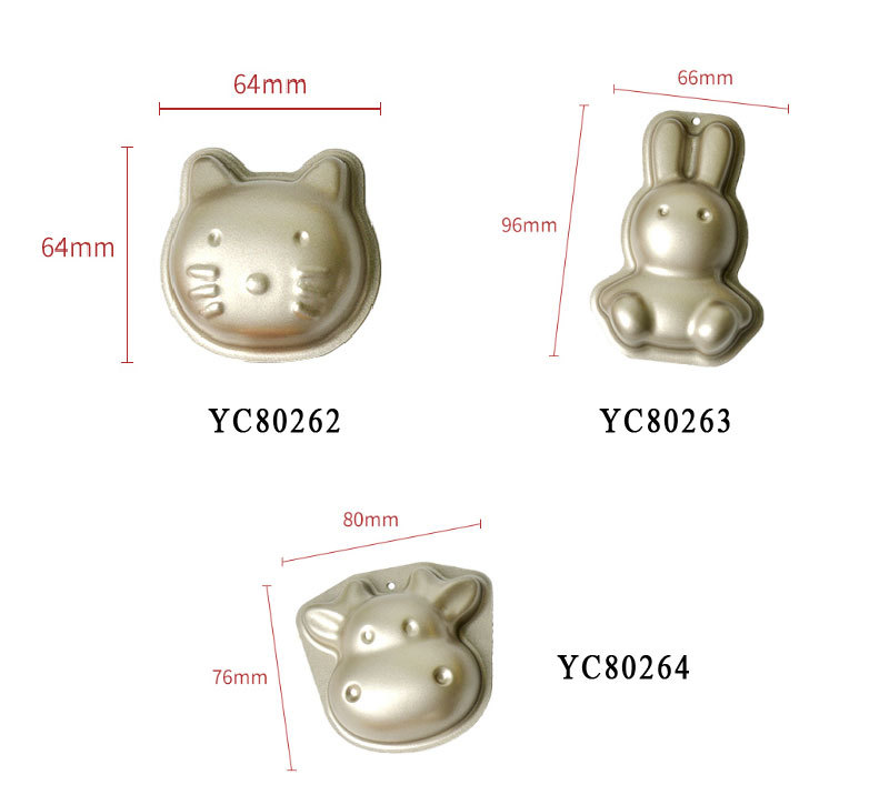 YC80262 YC80263 YC80264 Mini Cake Molds