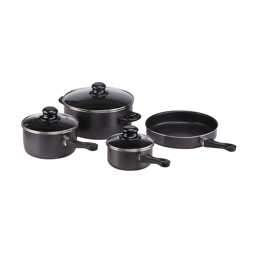 7PC Carbon Steel Straight Shape Cookware Set