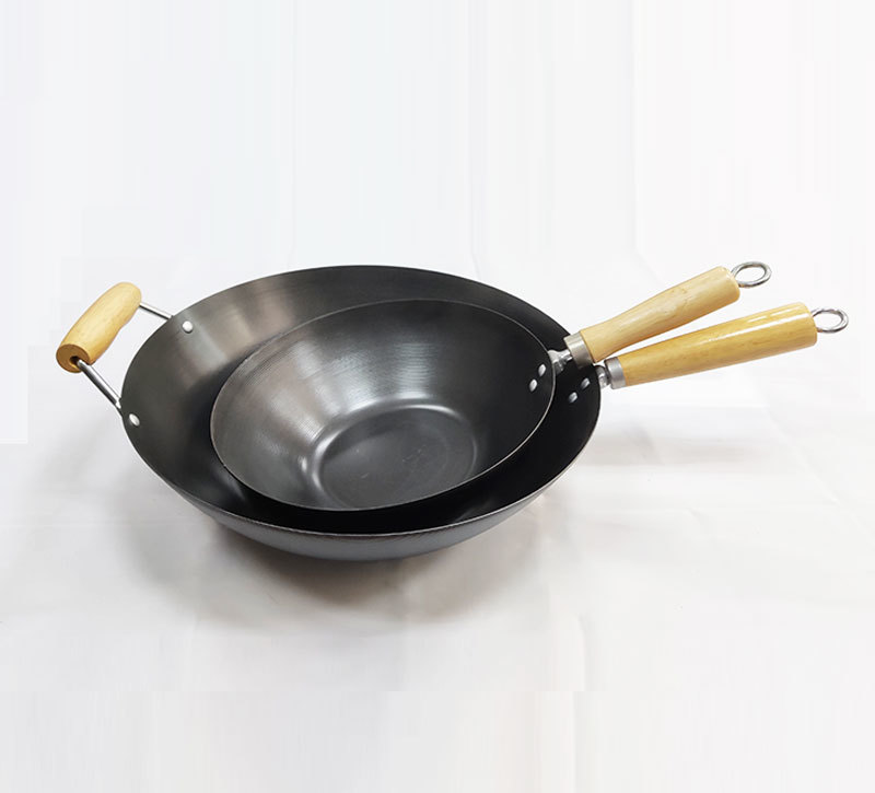 Spun Wok with Beech Handle