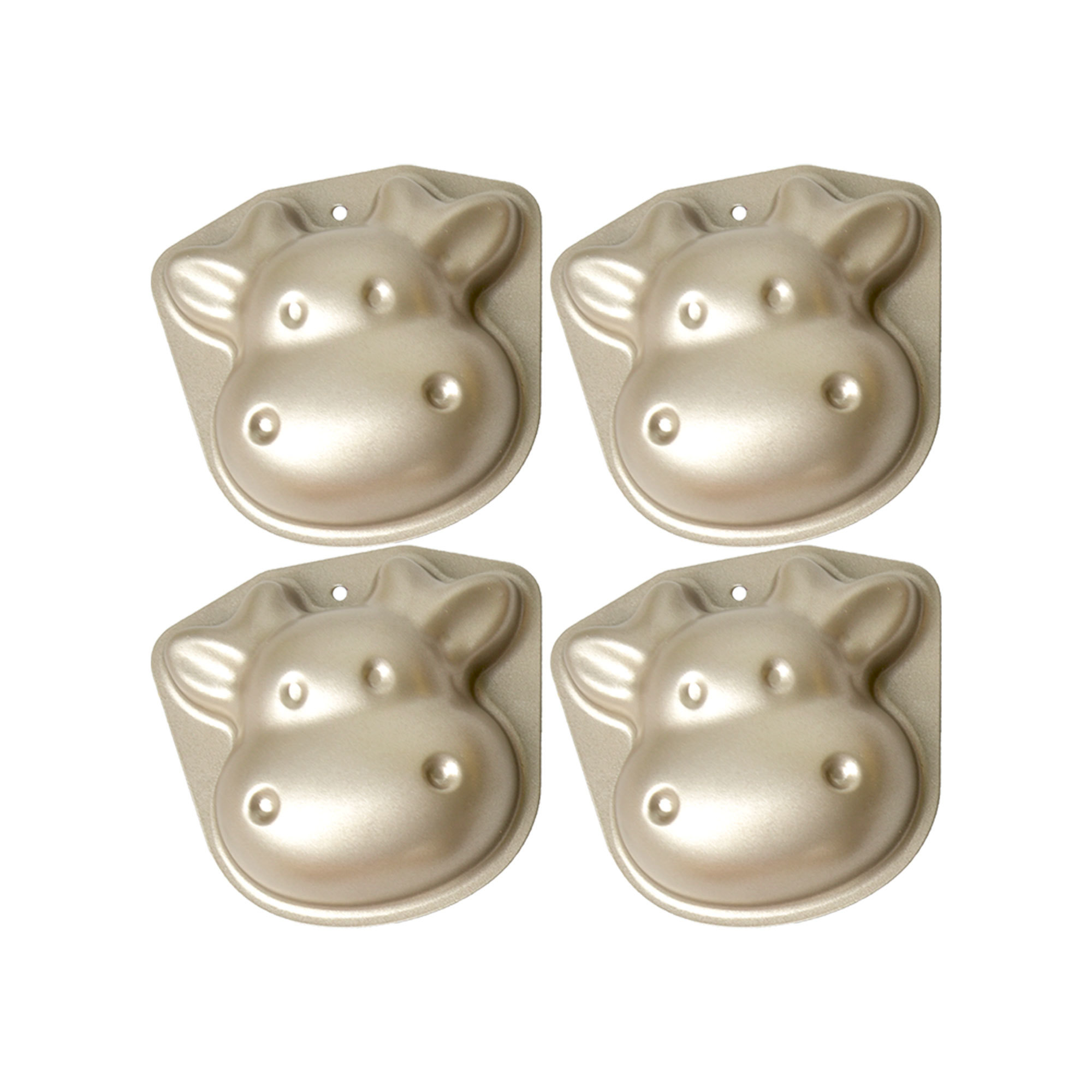 Set of 4 Cow Cake Molds 3633