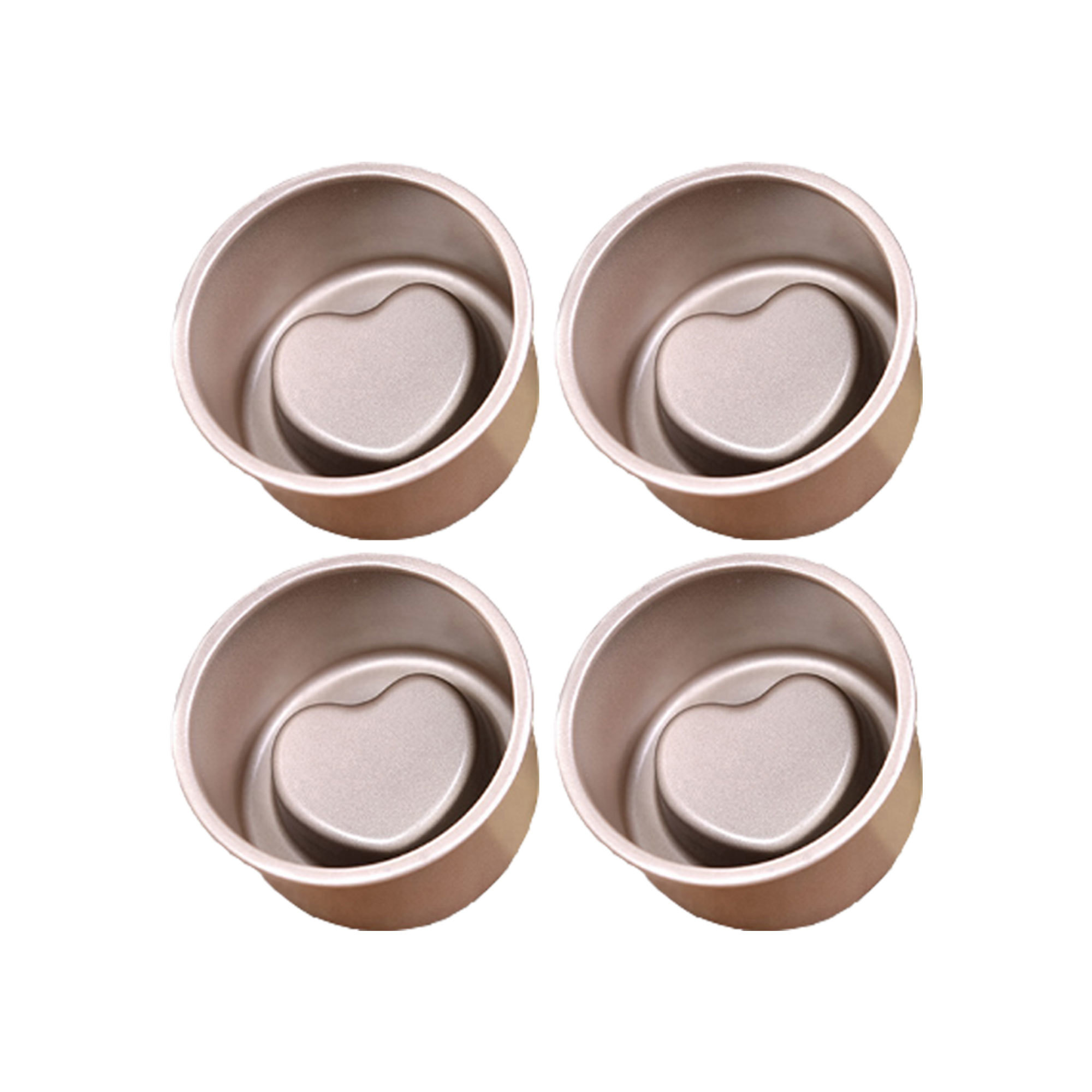 Set of 4 Heart Bowl Makers 3616