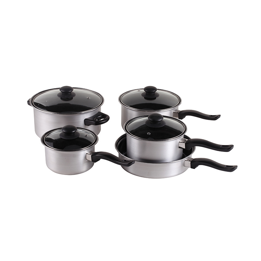 9PC Aluminium Steel Cookware