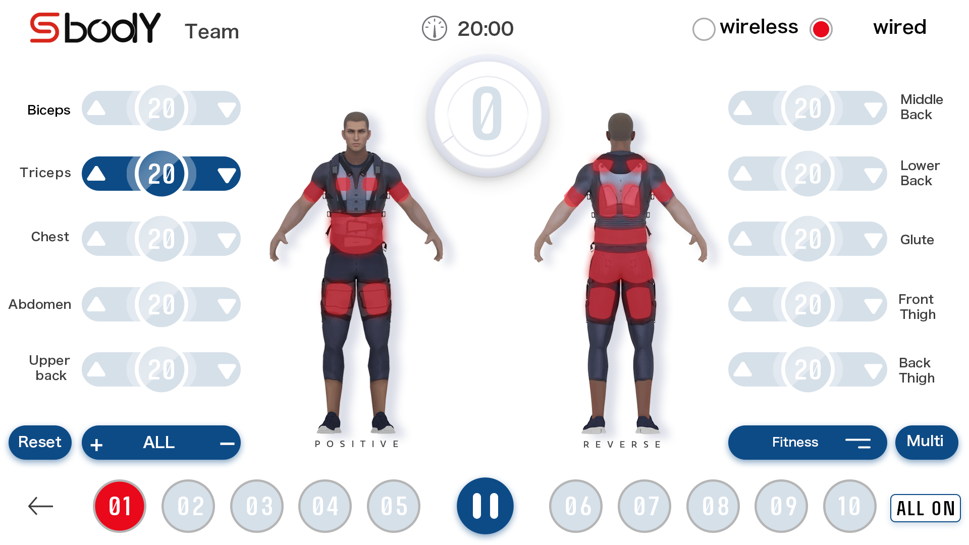 Wireless EMS Training Equipment for Group Training  MD-K2