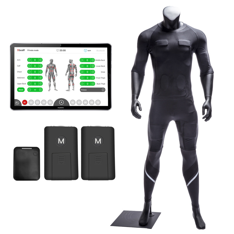 Sbody Wireless  EMS Fitness Suit Costume ElectroStimulation Muscle Stimulation Machine
