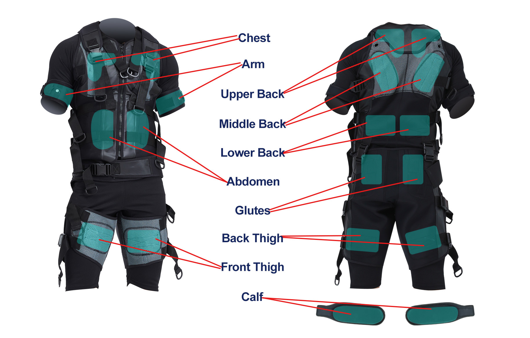 Sbody Wireless  EMS Fitness Suit Costume ElectroStimulation Muscle Stimulation Machine