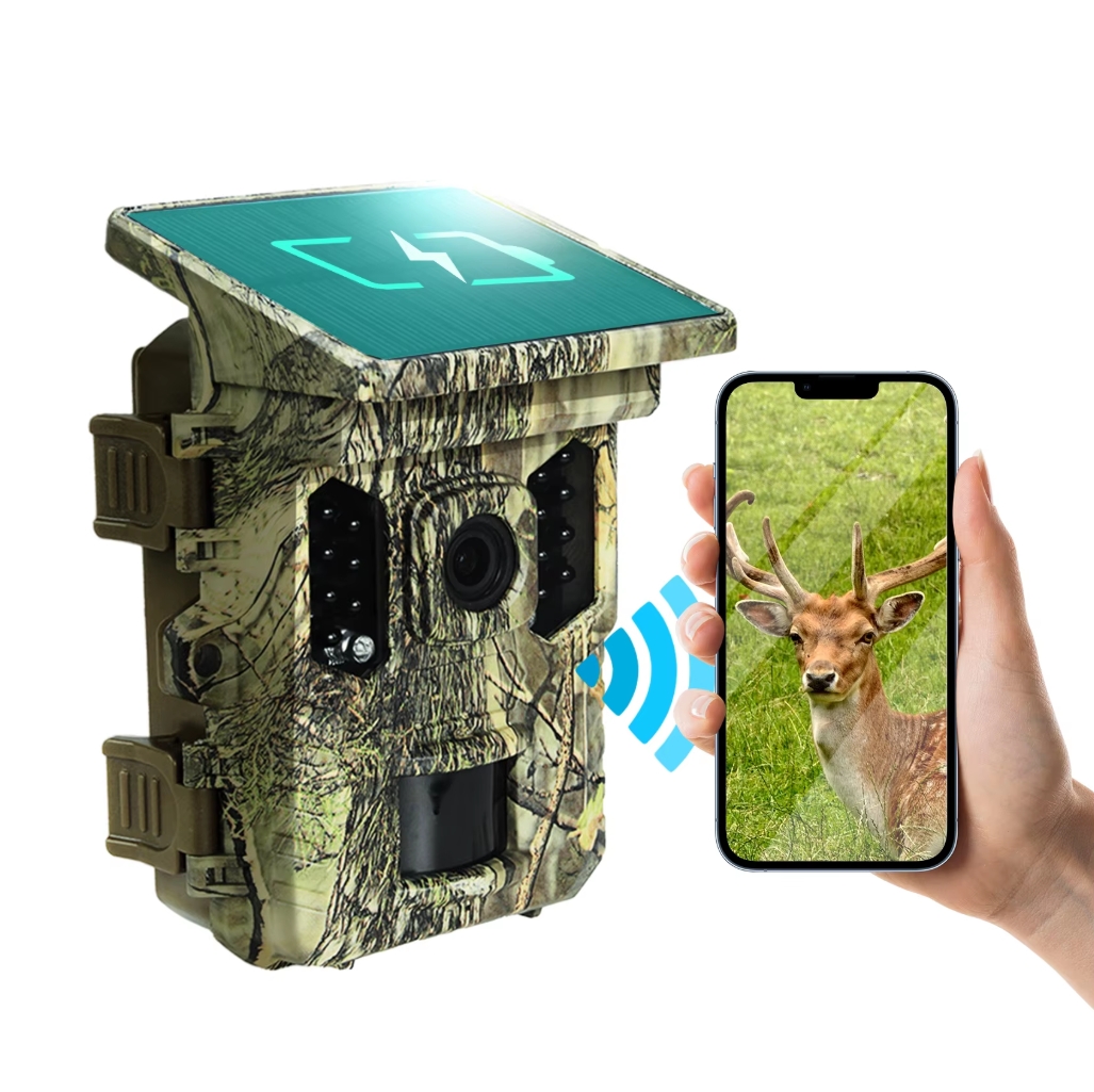 OEM ODM IP66 Waterproof IR 940nm No Glow Infrared Wild Solar Integrated Game Wifi Hunting Camera