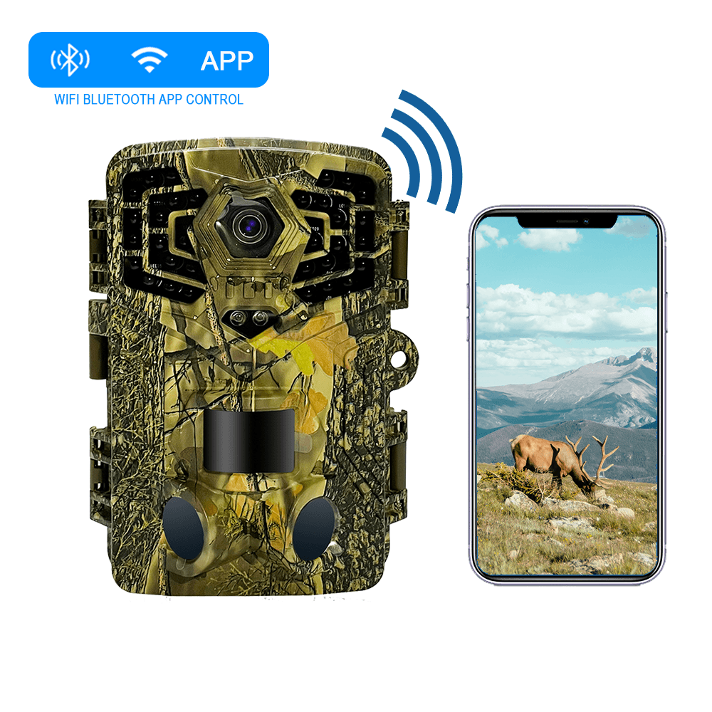 Factory Price 32MP 4K Trap WIFI Hunting Camera With Solar Panel