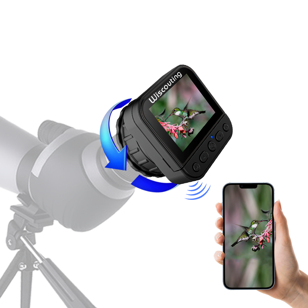 New Launched 64MP Photo 4K Video Telescope Wifi Eyepiece Camera With Screen