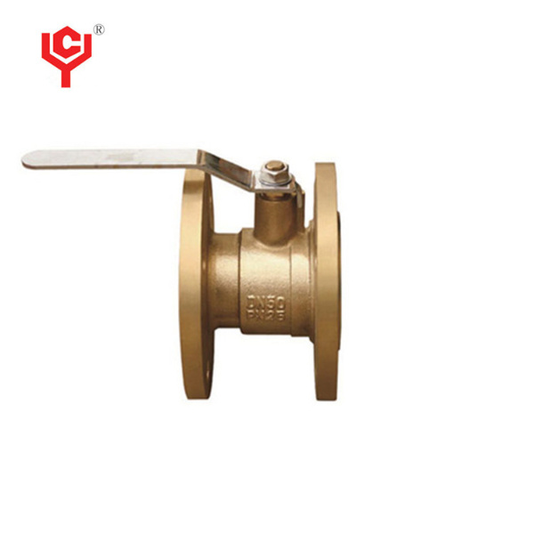 Brass flanged ball valve