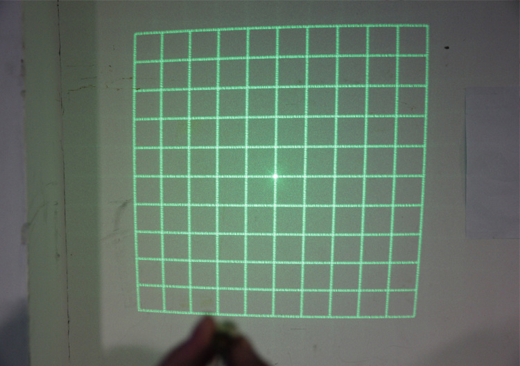 520nm綠光網格激光器光斑