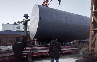 3 sets Φ Start shipping and installation of 5x10m storage tank