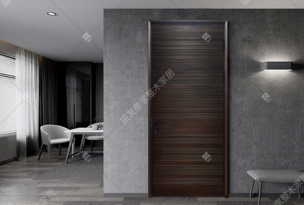 Simple solid wood flat door（AP-L22）