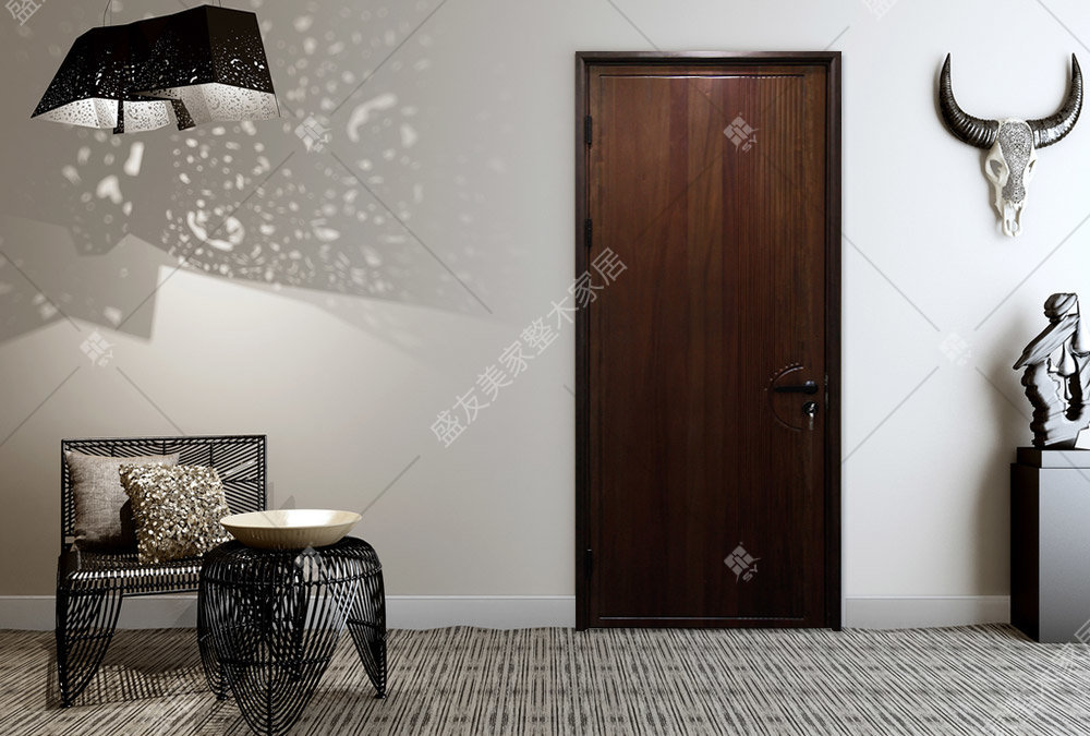 Simple solid wood flat door（AP-L28）