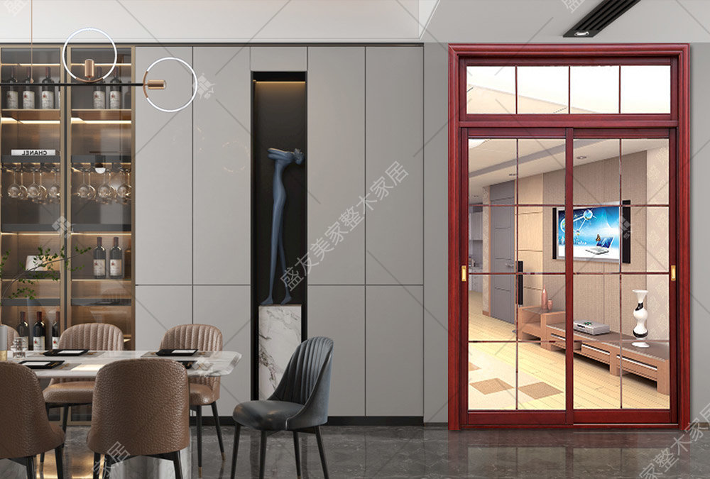 Solid wood sliding door（LM5）