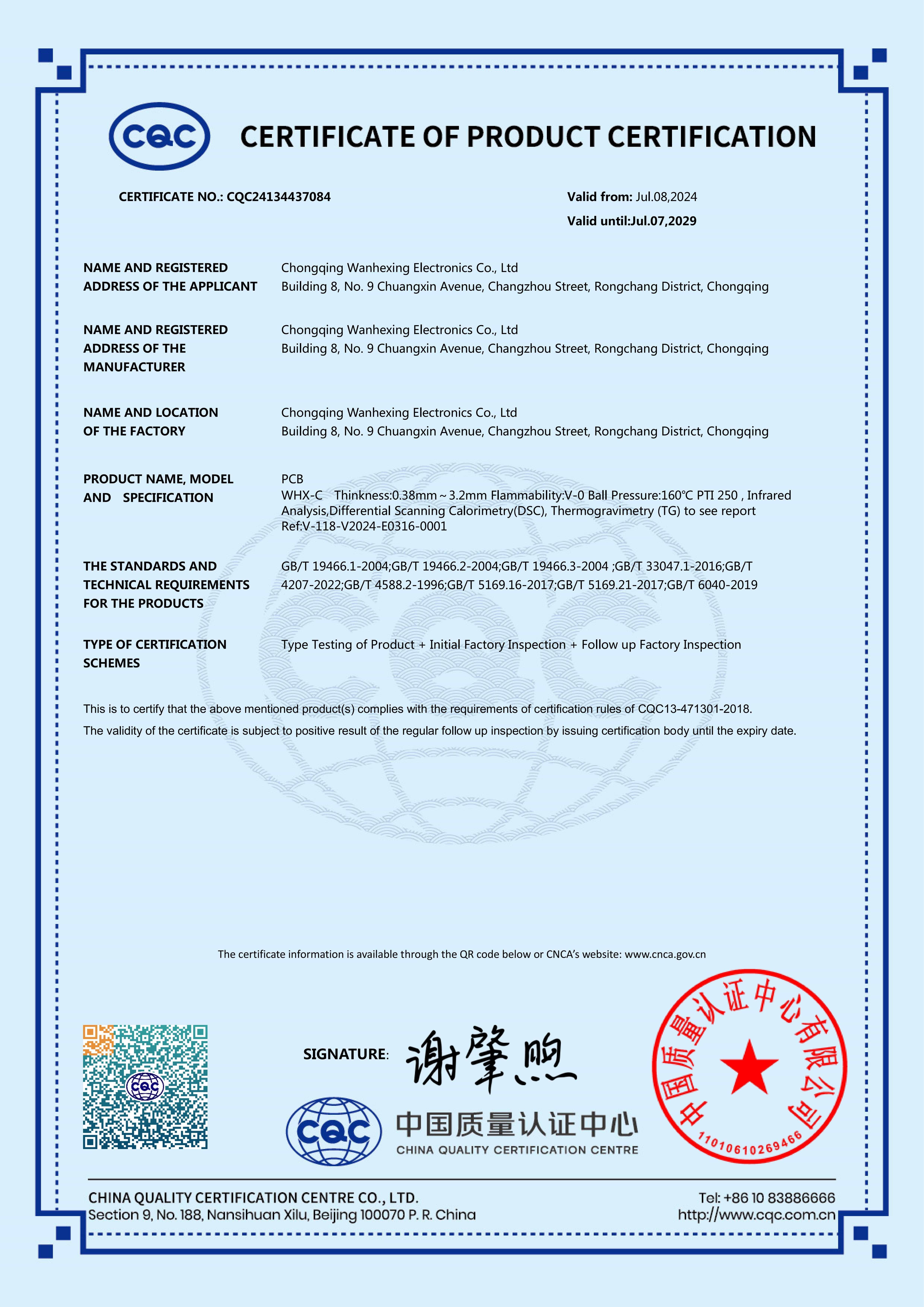 CQC Certification