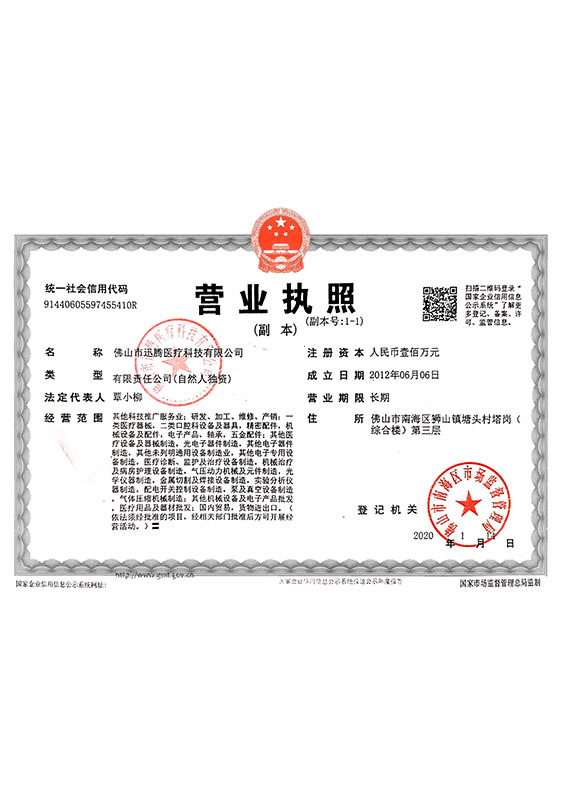 Business License for Enterprise as a Legal Person