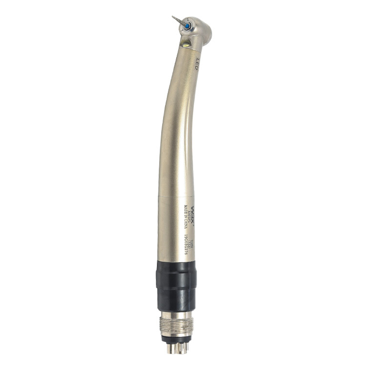 Three spray quick coupling handpiece with light source