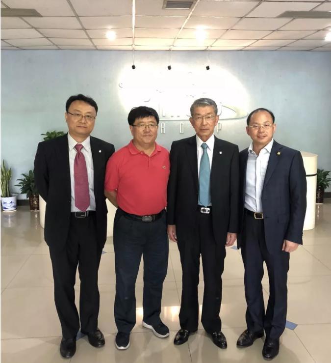 山崎马扎克株式会社清水副社长协同金承诺公司拜访华南区重大客户