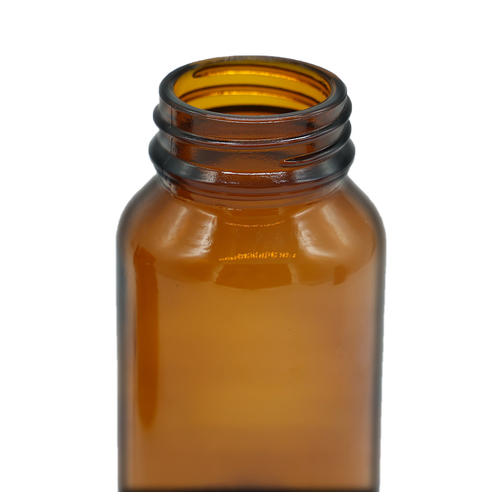 Amber Glass Pharm Round Bottle TamperTel Finish-Baotou KONRE Pharma ...