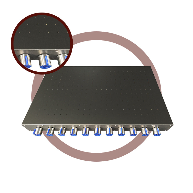 Single-row zoned vacuum table