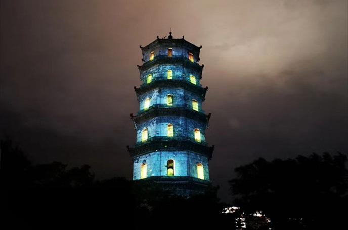 江西上饒奎文塔3D投影秀