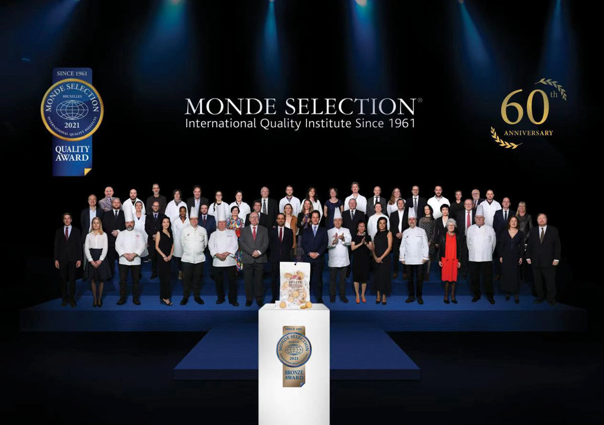 2021年04月丨Monde Selection第60屆食品世界品質(zhì)評鑒大會(huì )(蒙特獎)丨產(chǎn)品品質(zhì)評鑒2021年銅獎——冬己麥芽糖夾心餅干咸蛋黃口味 2021年04月丨Monde Selection第60屆食品世界品質(zhì)評鑒大會(huì )(蒙特獎)丨產(chǎn)品品質(zhì)評鑒2021年銅獎——冬己麥芽糖夾心餅干咸蛋黃口味