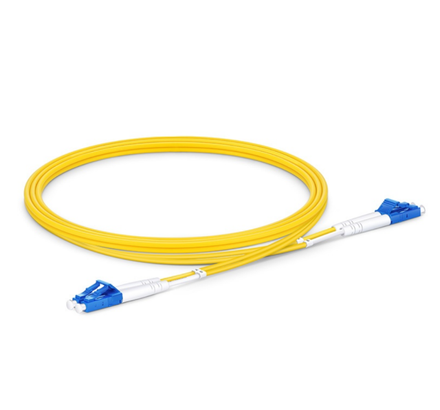 LC/UPC to LC/UPC Duplex OS2 Single Mode 2.0mm Tight-Buffered Patch Cord 1 meter