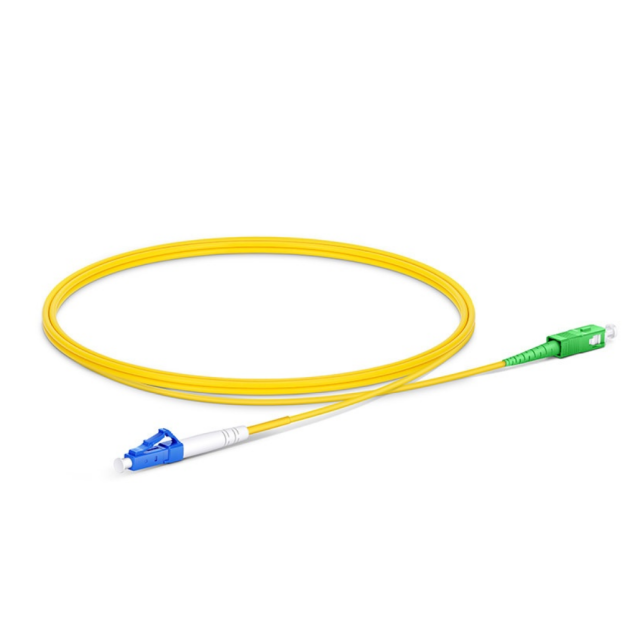 LC/UPC to SC/APC Simplex OS2 Single Mode 2.0mm Tight-Buffered Patch Cord 1 meter