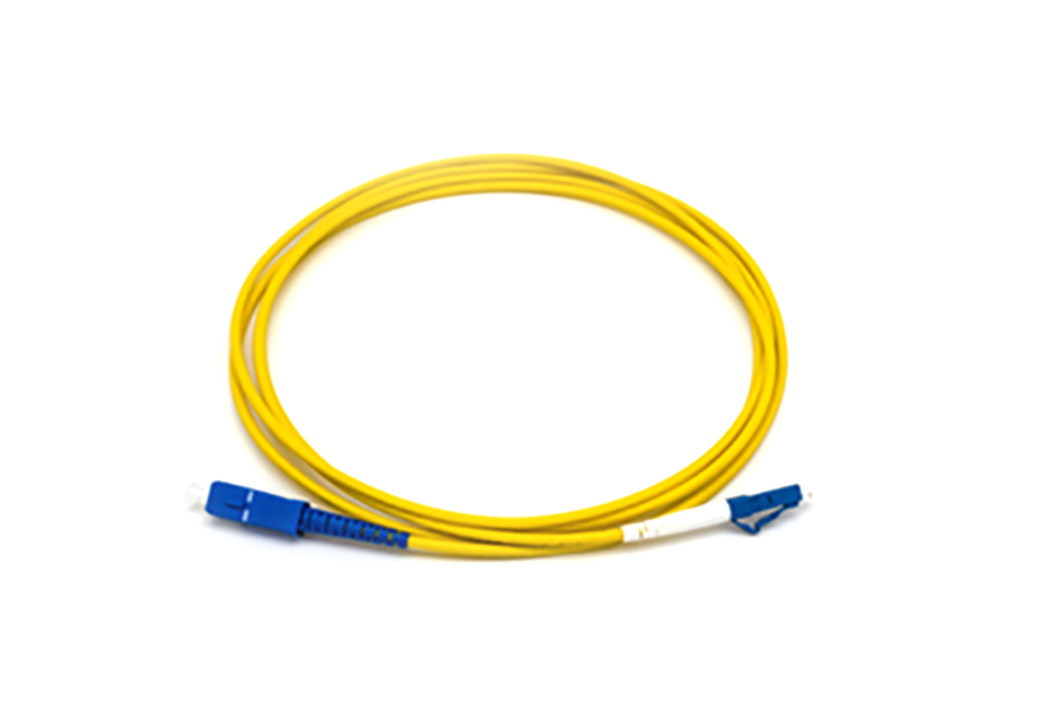 SC/UPC-LC/UPC 2.0mm G657A2 LSZH Yellow 1 meter