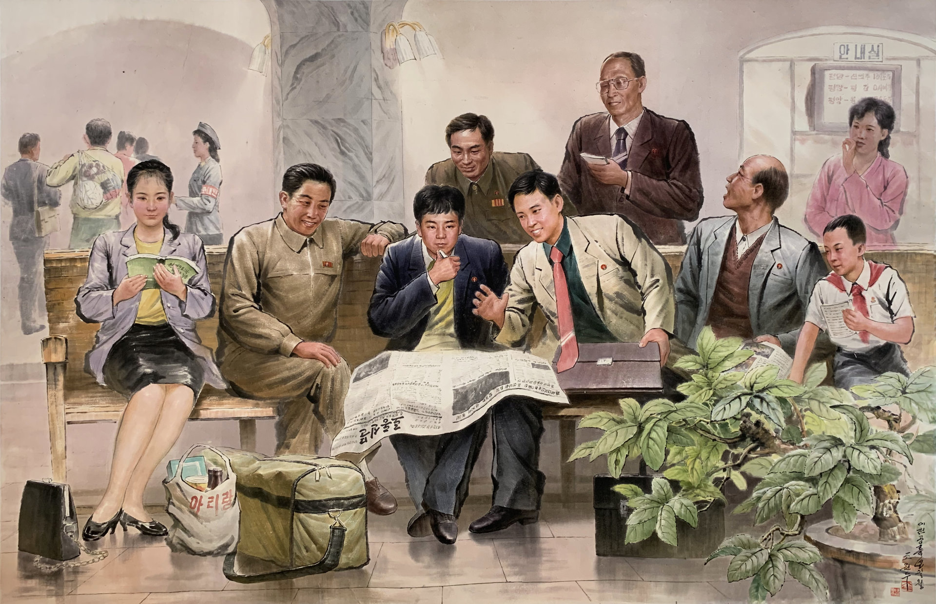 朝鲜国展优秀作品系列-在线展厅2-北京朝艺在线文化交流有限公司｜朝鲜 