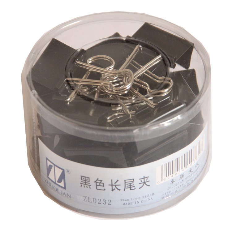 32mm 長尾夾 1-1/4寸 24個/筒裝
