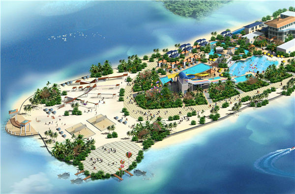Tianzi Villa is a comprehensive resort with the theme of fitness, leisure and entertainment. It consists of two parts: land sports venues and water parks. The water park project covers an area of about 6,600 square meters. The project includes swimming pools, circulating rivers, and waves. Pool, open spiral slide, rainbow slide.
