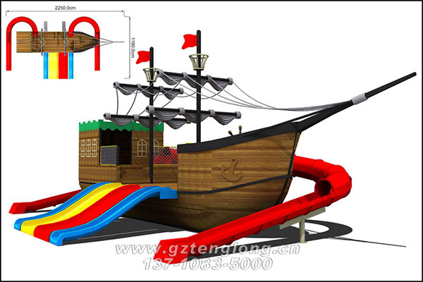 The strange-shaped pirate ship, the pirate flag fluttering in the wind, the majestic old captain, standing on the bow, holding a monocular, directing the helmsman, breaking through the waves, invincible, and interpreting the dream of the Caribbean.