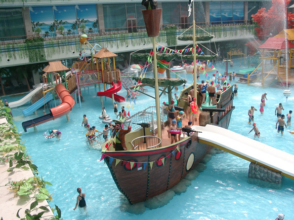 Pirate Ship Water Village (L38*W24*H15m)