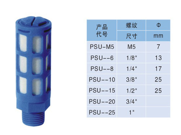 PUS型塑料消聲器