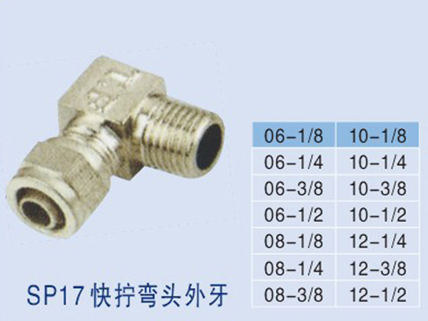 SP17快擰彎頭外牙 SP17快擰彎頭外牙