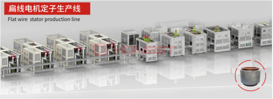 hairpin stator assembly line
