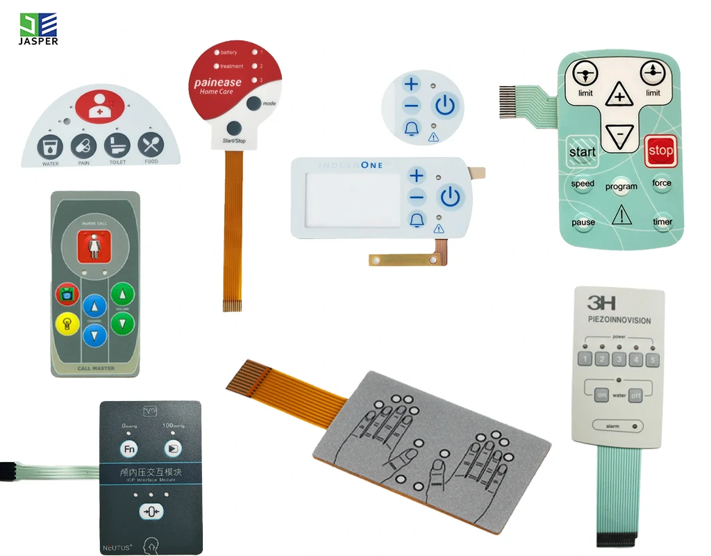 Medical equipment membrane switch case