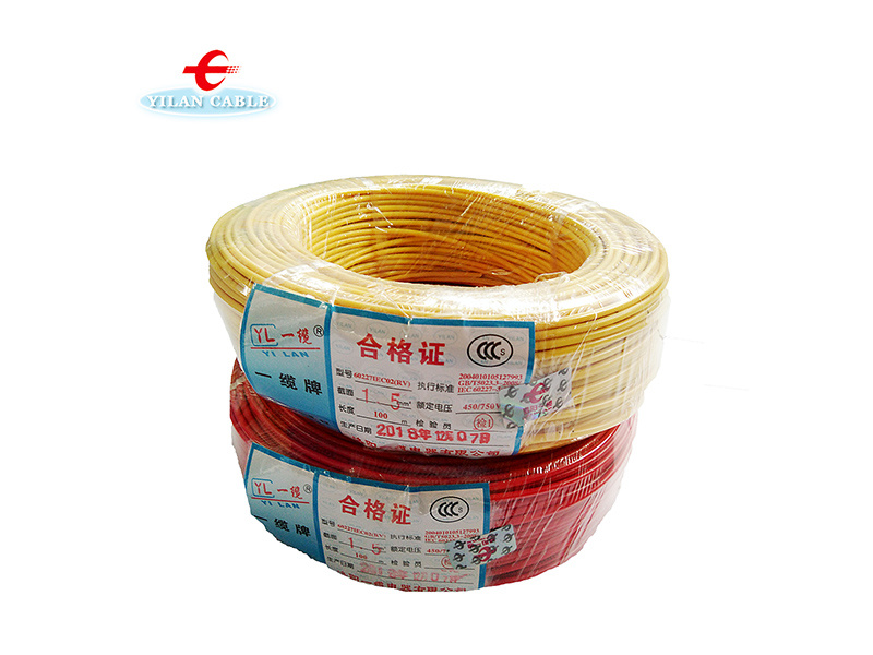 PVC insulation stranded conductor RV-1.5 300/500V low voltage