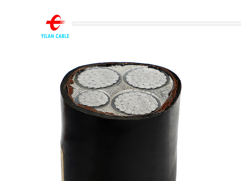 Multi-core armored aluminum power cable