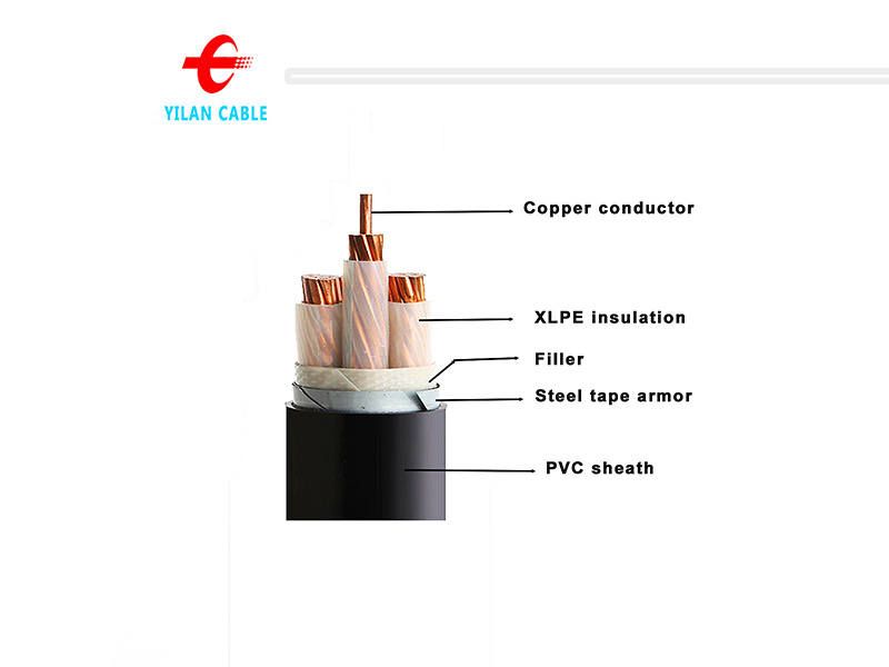 Copper PVC Insulated Armored Low Voltage Power Cable