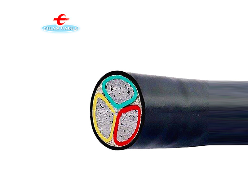 Al conductor pvc insulation and sheath3 *120 low voltage flexible power cable