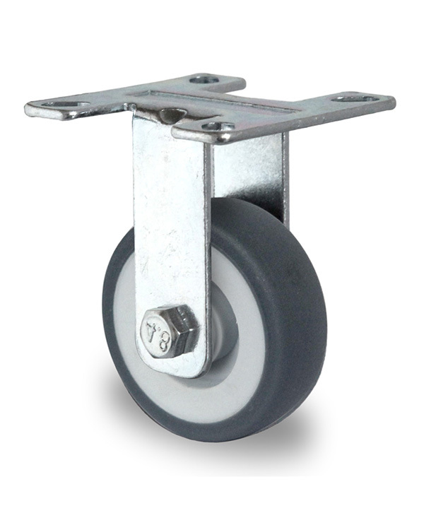 50 fixed straight through TPR wheel