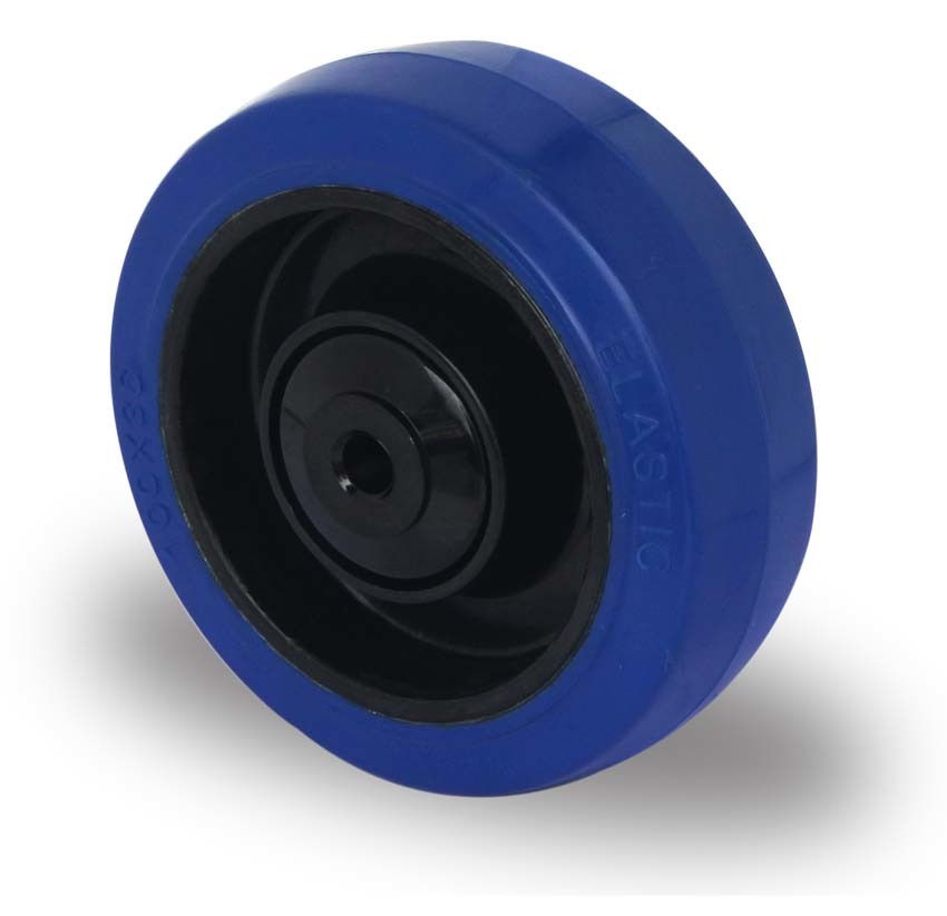 100mm elastic rubber wheel