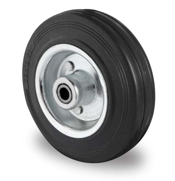 125 needle roller core black rubber single wheel