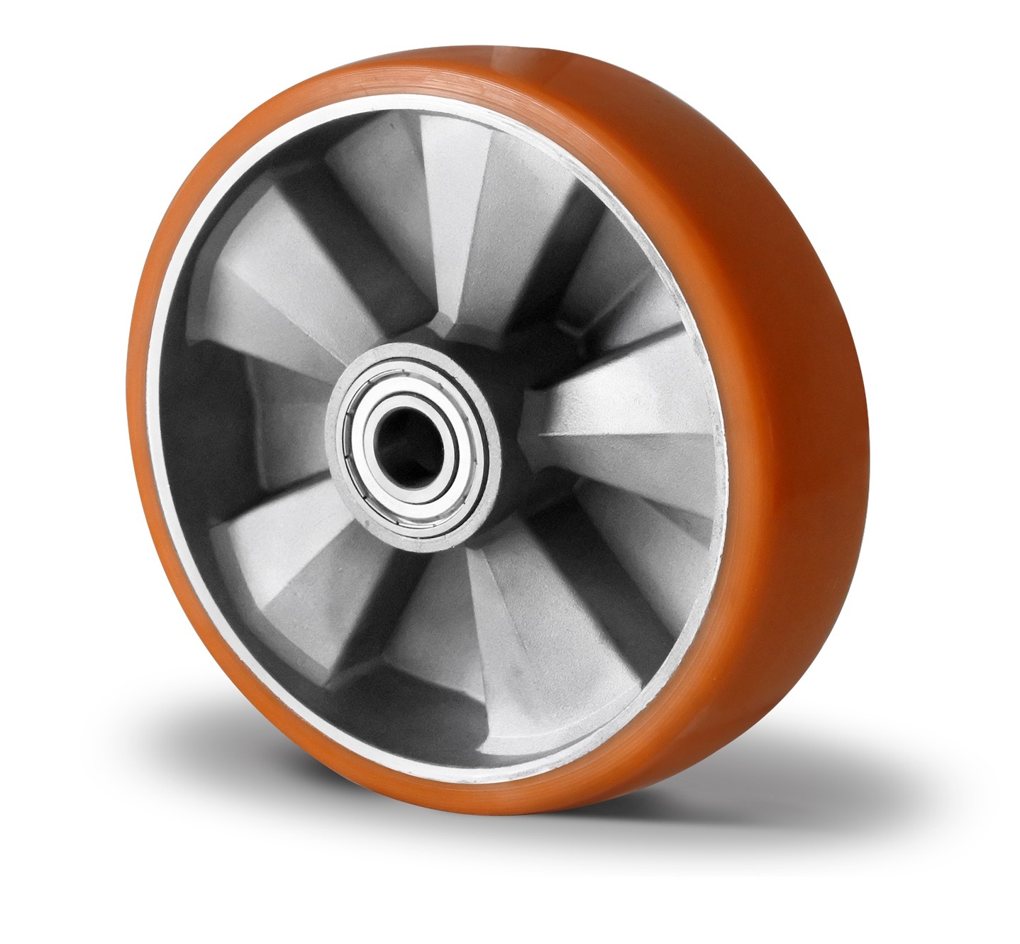 160mm aluminum PU wheel 160mm aluminum PU wheel