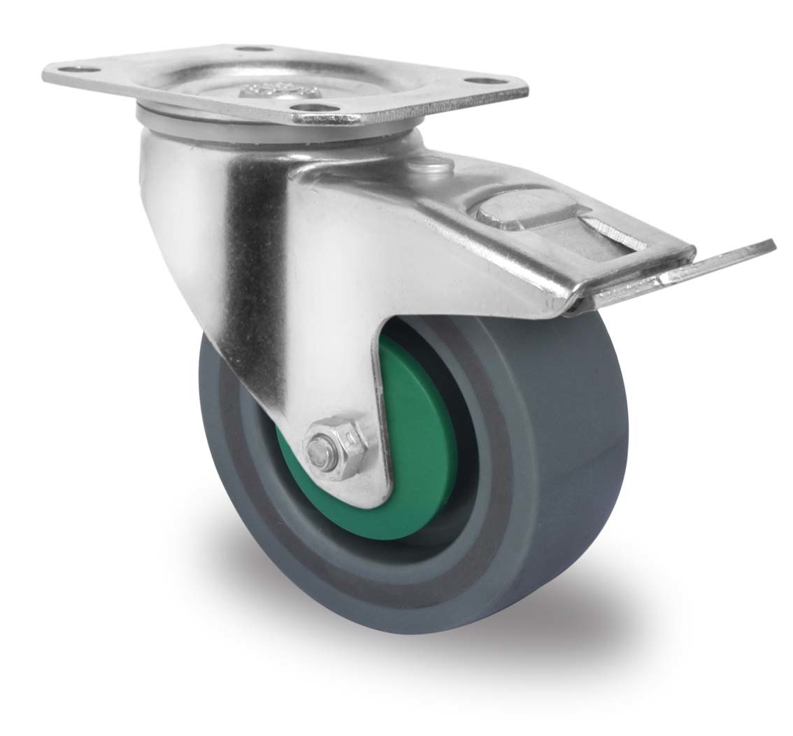 100mm swivel with brake PP sandwich castor
