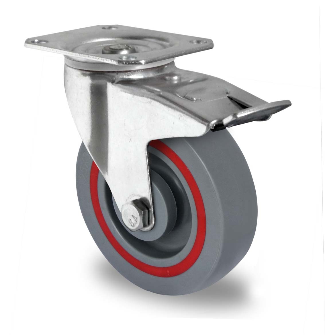 125mm swivel with brake PP Sandwich castor