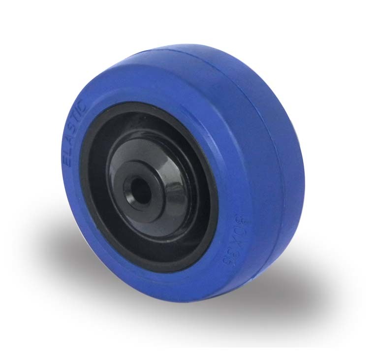80mm elastic rubber wheel