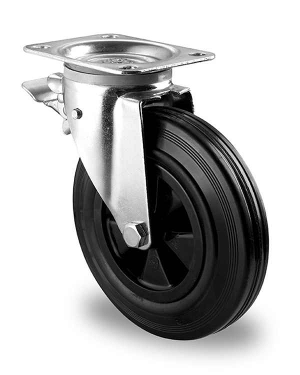 160mm swivel with brake waste bin castor 160mm swivel with brake waste bin castor